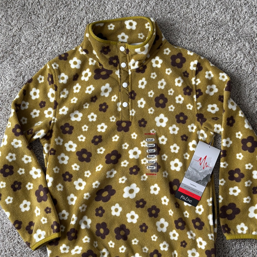 Floral Fleece Pullover